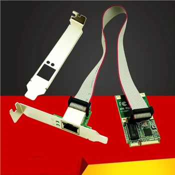 Сетевые карты Mini PCIE Сетевая карта 1000 Мбит/с Gigabit Ethernet 10/100/1000 М NIC RJ45 LAN Сетевой Адаптер для Настольного Компьютера ПК
