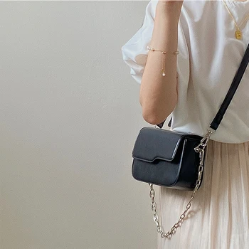 дизайнерская сумка-портмоне, сумки, Новая женская сумка, маленькая квадратная сумка на цепочке в стиле ретро, модная универсальная сумка-мессенджер через плечо