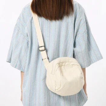 Мини Холщовая женская сумка Студенческая сумка через плечо Повседневная сумка-мессенджер Y2K Эко-сумка Корейские сумки для покупок Green Shell Murse