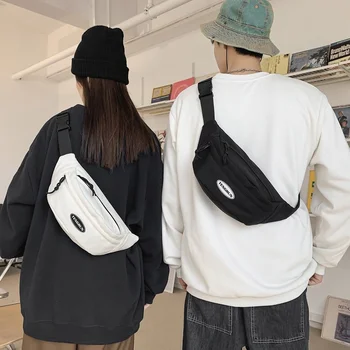 Поясная сумка для мобильного телефона, бренд Tide, мужская нагрудная сумка японской системы, простой и легкий Маленький рюкзак на одно плечо, Женский Ca