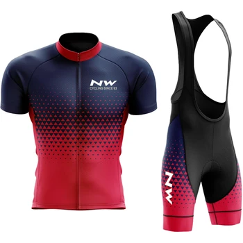 Велосипедные Майки Man NW Northwave Спортивная одежда Mtb Летняя Одежда 2023 Мужские Гелевые Шорты Полный Джерси Мужской Костюм Командная Одежда Нагрудник