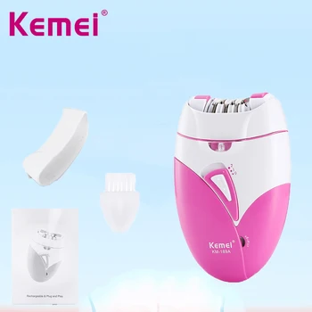 Женский Эпилятор Kemei, Безболезненная Депиляция ног, тела, для удаления волос на лице, Инструмент для бритья, Перезаряжаемый Электрический Триммер для бикини F30
