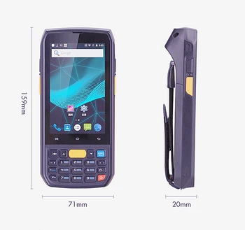 Unimes i70 iot Logistics Прочный КПК Ip65 ручной Rfid-сканер штрих-кода для Android-смартфона
