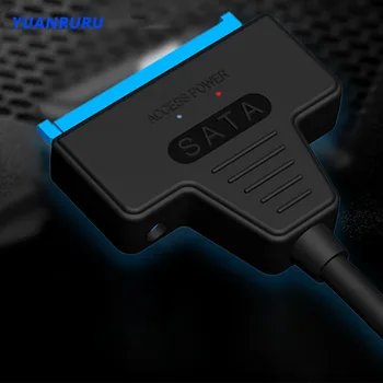 Адаптер USB-Sata 2,0/3,0 с несколькими кабелями 500 Мбит/с для 2,5-дюймового внешнего источника питания DC HDD SSD Твердотельный оптический привод