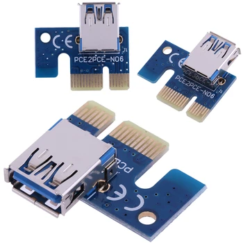 Адаптер USB 3.0 PCI-E X1 Адаптер PCI E X1 PCIe 1X к адаптерной плате USB 3.0 для Карты расширения PCI Express RiserMining BTC Miner