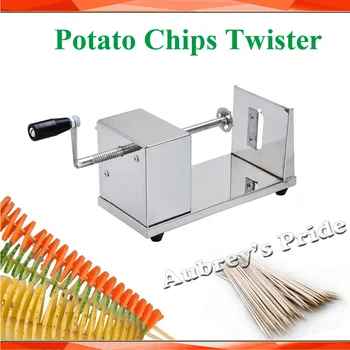 Ручная спиральная овощерезка Twister, французская машина для нарезки картофельных чипсов Twister Tornado из нержавеющей стали