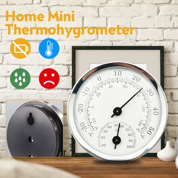Мини-Аналоговый термометр Гигрометр указательного типа, электронный измеритель температуры и влажности в помещении, датчик для офиса и дома