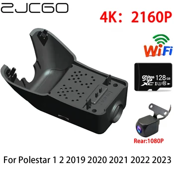 ZJCGO 2K 4K Автомобильный Видеорегистратор Dash Cam Wifi Передняя Камера заднего Вида 2 Объектива 24h Парковочный Монитор для Polestar 1 2 2019 2020 2021 2022 2023