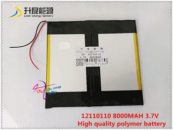 3,7 V 8000mAh 42110110 Полимерный литий-ионный аккумулятор для планшетных ПК, power bank; MP4,