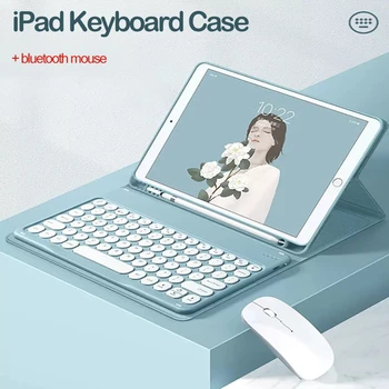 Чехол с магнитной клавиатурой для 2020 Ipad Pro 11 12,9 Чехол с клавиатурой мыши для iPad Air 4 3 2 10,5 10,2 Bluetooth-совместимая клавиатура