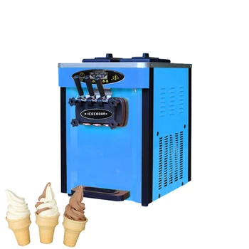 Машина для Мягкого Мороженого Коммерческое Трехцветное Настольное Холодильное Оборудование для Сладких Рожков