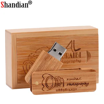 SHANDIAN USB 2,0 Деревянный Квадратный Армейский Нож Флешка 64 ГБ 32 ГБ 16 ГБ 4 ГБ USB Флэш-накопитель Свадебный Подарок Memory Stick бесплатный пользовательский логотип