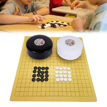 Китайская старая настольная игра Weiqi Checkers Go Игровой набор Пластиковая игра Go Подарок для Друзей Детей Шахматы Набор Шахматы