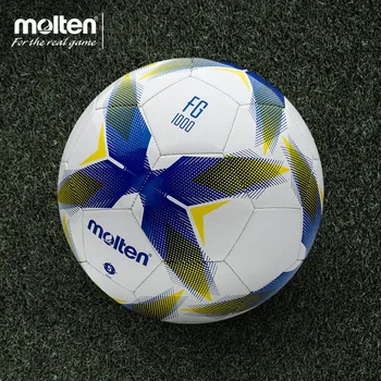 Футбольный мяч Molten 1000 № 5 для детского тренировочного матча по футболу, износостойкий, из мягкой кожи, ручной работы, профессиональный мяч для матча, подлинный