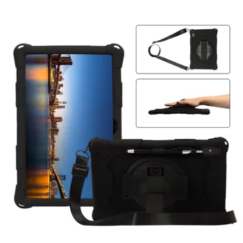Для Samsung Galaxy Tab A8 10,5x200 Tab S6 Lite P610/T860/T220/T290 Силикагелевая Ручная подставка С плечевыми ремнями, чехол для планшета