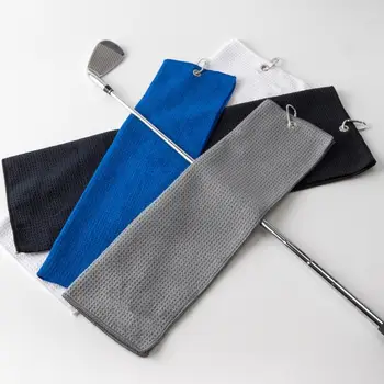 Полотенце для клюшки для гольфа, быстросохнущий аксессуар, полотенце для гольфа с вафельным рисунком для тренировок по гольфу