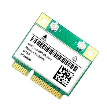WiFi 6E AX210HMW Mini PCI-E Wifi Карта AX210 802.11Ax/Ac 2,4 G/5G BT5.2 Беспроводной адаптер для игрового ноутбука