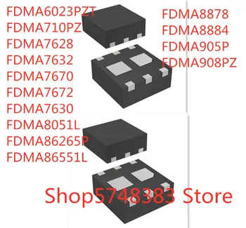 FDMA6023PZT, FDMA710PZ, FDMA7628, FDMA7632, FDMA7670, FDMA7672, FDMA7630, FDMA8051L, FDMA86551L, FDMA8878, FDMA8884, FDMA905P, FDMA908PZ