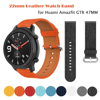 Кожаные Ремешки Ремешок Для часов Браслет Для Samsung Gear S3/Для Huawei Watch GT GT2/Amazfit GTR 47mm Stratos 3 2 2s Smart Wriststrap