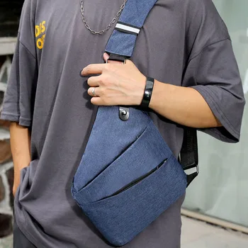 Нагрудная сумка для мужчин, сумка через плечо, водонепроницаемая Новая сумка на плечо, мужская повседневная спортивная сумка