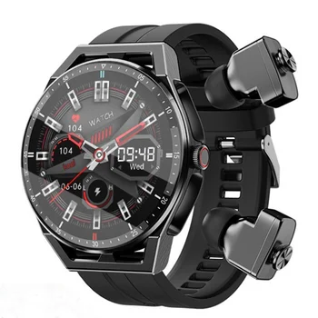 2023 Новые Смарт-часы T20 2 in1 TWS Беспроводные Наушники Bluetooth Call Музыкальные Наушники Мужская Женская Гарнитура Smartwatch Для Xiaomi