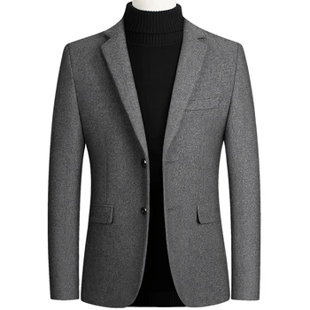 Новые Блейзеры, мужская брендовая куртка, Модные Тонкие повседневные пальто, красивые мужские деловые куртки, Костюмы, однотонные мужские блейзеры, топы