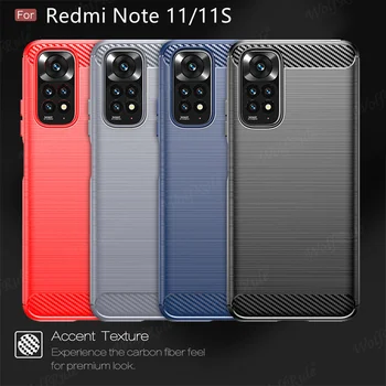 Для Чехла Xiaomi Redmi Note 11 Чехол Для Redmi Note 11 Саппу Новая Задняя крышка из ТПУ Мягкий Чехол Для Redmi Note 10 11 Pro Plus 11S 5G Чехлы