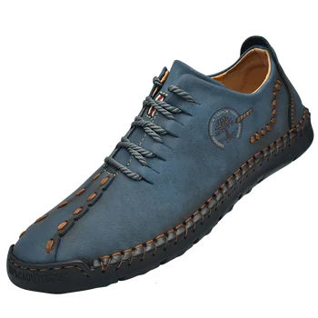 Мужская кожаная обувь для дерматологической ходьбы, Обувь для отдыха, мужская дизайнерская обувь с горячими булавками, Мужская обувь 38-48 размера