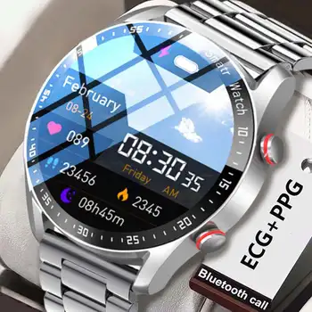2023 Новые ЭКГ + PPG Bluetooth Вызов Спортивные Мужские смарт-часы для мониторинга сердечного ритма и артериального давления, водонепроницаемые женские умные часы