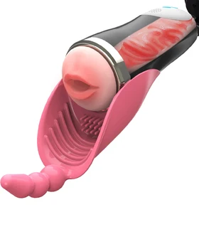 Автоматическая чашка для мастурбации, Мощная вибрация, мужской Мастурбатор, Настоящий Карманный Поглаживатель Киски, Машина для Минета, Секс-игрушка для мужчин