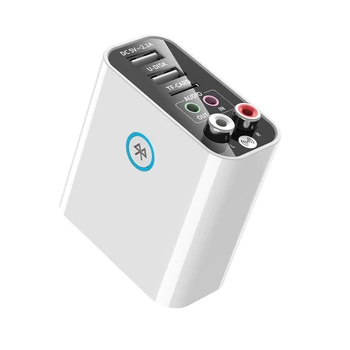 Bluetooth Приемник Передатчик 2-В-1 Bluetooth 5,0 AUX Аудио Адаптер для телевизора, наушников, динамика, настольного ПК, штепсельная вилка ЕС