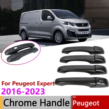 Для Peugeot Expert Traveller Citroen Dispatch Space Tourer MK3 2016 ~ 2023 Умная дверная ручка, накладка, аксессуары для экстерьера автомобиля