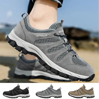 Походные ботинки, Треккинговая обувь, мужская Водонепроницаемая походная обувь для мужчин, уличная дышащая пляжная обувь, обувь для альпинизма