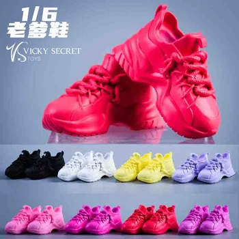 VSTOYS 21XG73 Повседневная обувь на толстой подошве в масштабе 1/6, спортивные кроссовки для папы, обувь с твердой внутренней поверхностью, модель для фигурки 12 дюймов