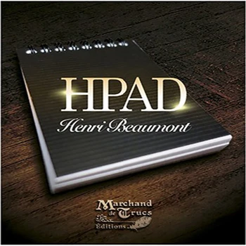 HPad By Henri Beaumont (DVD с трюком) Блокнот для фокусов A7 Магический реквизит Крупным планом Уличная сцена Магия Ментализма