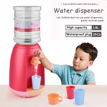 Мультяшный диспенсер для воды, милая питьевая машина без Подогрева, имитация детской игры, диспенсер для холодной воды, детские кухонные игрушки