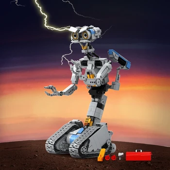 MOC Johnnyed 5 Роботов Модель Кирпич С Короткими Замыканиями Военный Эмоциональный Робот Строительный Блок Комплект Игрушек Для Подарков Взрослым