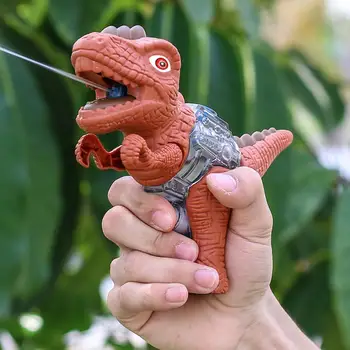 3D Водяной пистолет с динозавром, летняя игрушка для детей, мальчиков и Девочек, милый мультяшный тираннозавр, пресс-пистолет для распыления воды, Пляж, сад, ванна
