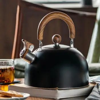 Чайник для чая со Свистящей плитой, 3 л, Чайник для чая со Свистящей плитой из нержавеющей Стали, Портативный Чайник для чая с ручкой, кухонные принадлежности