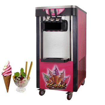 Коммерческая Машина для производства мороженого Вертикальная Машина для производства Мягкого Мороженого Хорошего вкуса Интеллектуальный Автомат по продаже мороженого в виде сладких рожков 2100 Вт