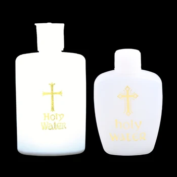 Пасхальная бутылка для Святой воды Золотой Контейнер для Креста с Завинчивающейся крышкой Мини-Лосьон-Бот