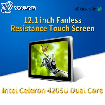 12,1-дюймовый безвентиляторный ПК с сенсорной панелью Intel Celeron 4205U