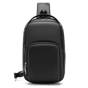 Роскошная нагрудная сумка, мужские брендовые сумки, Оксфордские сумки через плечо, Водонепроницаемый USB Многофункциональный рюкзак, Наплечный мешок делового качества