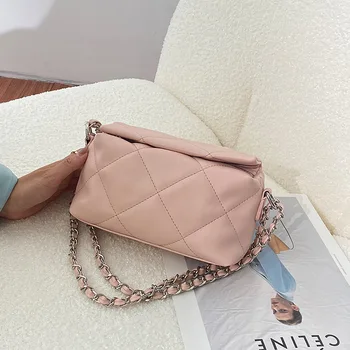 2023 Новая Женская модная маленькая сумка на одно плечо, Универсальная сумка на цепочке, Женская сумка через плечо
