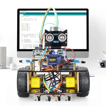Автомобильный комплект Smart Automation Robotics для проекта программирования Arduino Полный Роботизированный электронный комплект Наборы автоматизации образования
