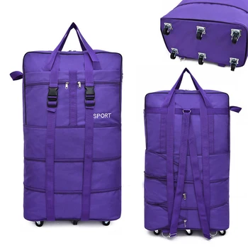 28-дюймовый чемодан на колесиках, Авиационная клетчатая сумка, Черная дорожная сумка, универсальная тележка на колесиках, многофункциональный рюкзак X50C
