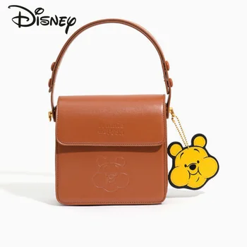 Disney Winnie Bear Premium Sense Сумка для Подмышек, Высококачественная Мини-сумка для Покупок, Мультяшная Популярная Женская Сумка через плечо