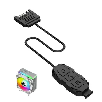 Контроллер 5V RGB, надежный контроллер 5V ARGB для светодиодной ленты, стабильный 3-контактный контроллер ARGB, разъем для подключения светодиодной ленты, удлинительный кабель