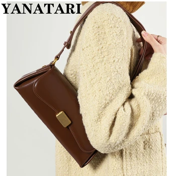 YANATARI, сумки из натуральной кожи под мышками, женская винтажная сумка через плечо, женские роскошные сумки, женские высококачественные 2023