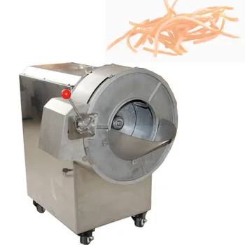 Многофункциональная электрическая шинковка картофеля Многофункциональная автоматическая машина для резки овощей Коммерческая машина для нарезки моркови и имбиря